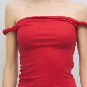 Modref women’s M Red Off-Shoulder Top unworn